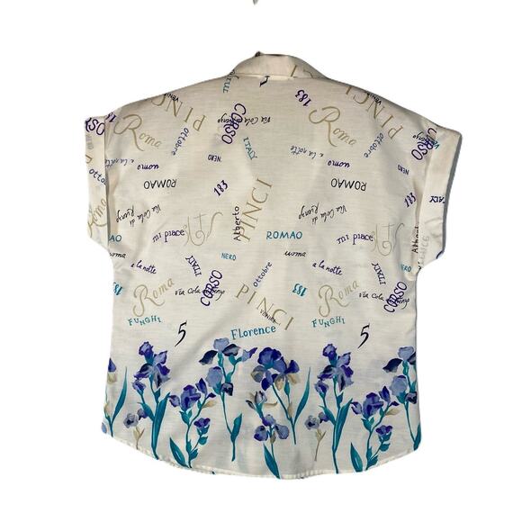 ACT III Vintage 80s Buttondown, Collared ,Shortsleeve Women’s Blouse - Picture 10 of 10